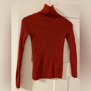 Uniqlo Vibrant Red Cowl Neck Sweater